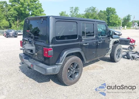 2020 Jeep Wrangler Unlimited Sahara Altitude 4X4 from USA, damaged, VIN 1C4HJXEGXLW182581